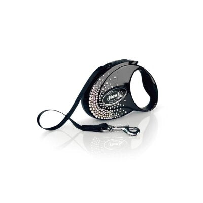 Flexi Glam Splash 3 m Otomatik Şerit Tasma Siyah (max 12 kg)