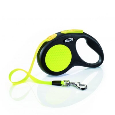 Flexi Otomatik Şerit Tasma Small 5 m Neon