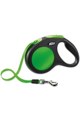 Flexi Neon 5 m Otomatik Köpek Tasması (M) Yeşil