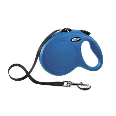 Flexi New Classic 5 m Otomatik Şerit Tasma (Mavi, Large)