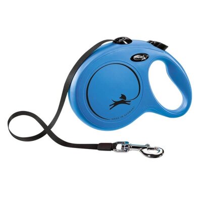 Flexi Mavi 8 m Otomatik Şerit Köpek Tasması (L)