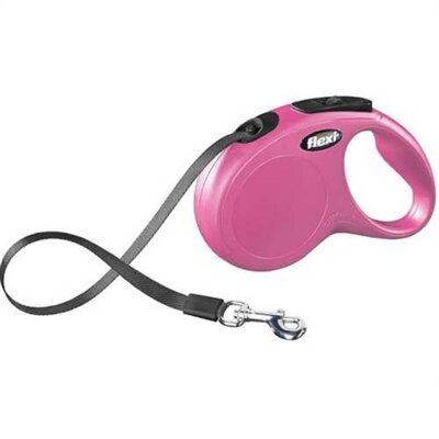 Flexi Pembe 3 m Otomatik Şerit Köpek Tasması (XS)