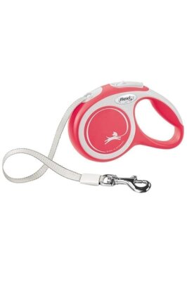 Flexi New Comfort 5 m Otomatik Köpek Tasması (S) Kırmızı