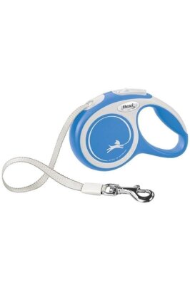 Flexi New Comfort Otomatik Köpek Gezdirme Tasması 5 m (M, Mavi)