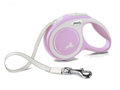 Flexi New Comfort 5 m Otomatik Köpek Tasması (S) Rose
