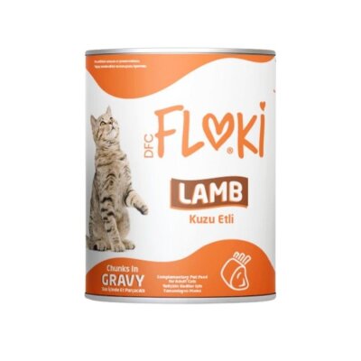 Floki Soslu Kuzulu Yetişkin Kedi Konservesi 400 g