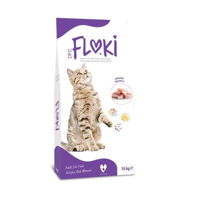 Floki Tavuklu Yetişkin Kedi Maması 15 kg