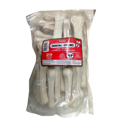 Freshy Beyaz Dental Köpek Kemiği 12,5 cm 20 Adet