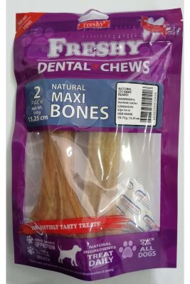 Freshy Maxi Naturel Köpek Çiğneme Kemiği 15 cm 2'li Paket