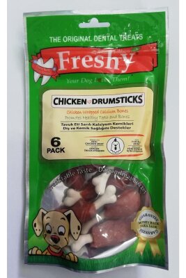 Freshy Tavuk Etli Kalsiyum Kemiği Köpek Çiğneme Ödülü 90 gr