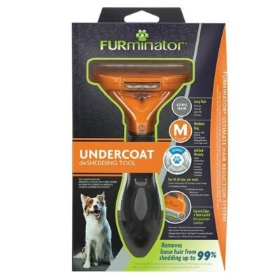 Furminator Uzun Tüylü Tüy Toplayıcı Köpek Tarağı (M)