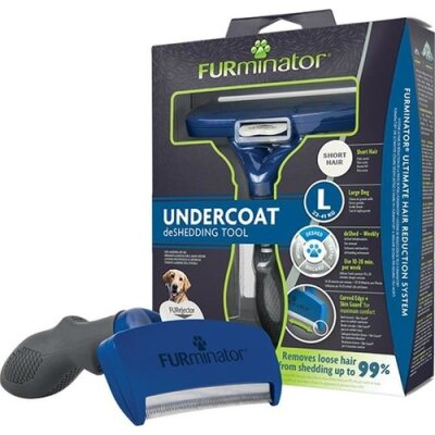 Furminator Kısa Tüylü Tüy Toplayıcı Köpek Tarağı (L)