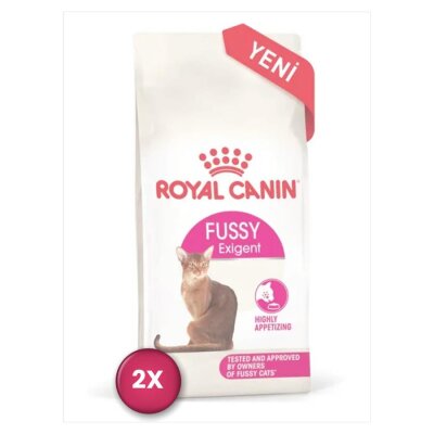 Fussy Seçici Kediler İçin Yetişkin Kuru Kedi Maması 400 gr + 400 gr