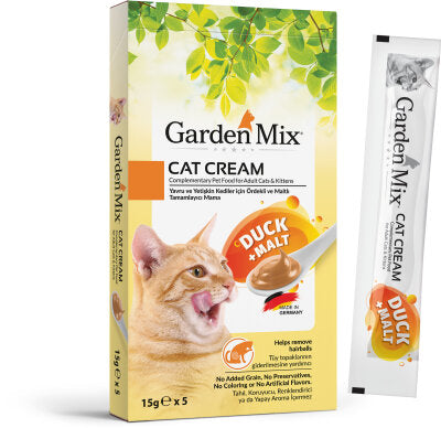 Garden Mix Ördek ve Maltlı Krema Kedi Ödülü 15 gr 5'li