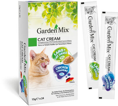 Garden Mix Tavuk ve Kuzulu Krema Kedi Ödülü 15 gr 24'lü x 24