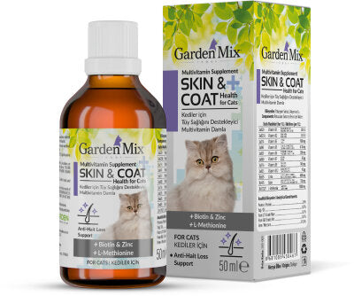 Garden Mix Biyotin ve Çinkolu Kedi Tüy Sağlığı Damlası 50 ml
