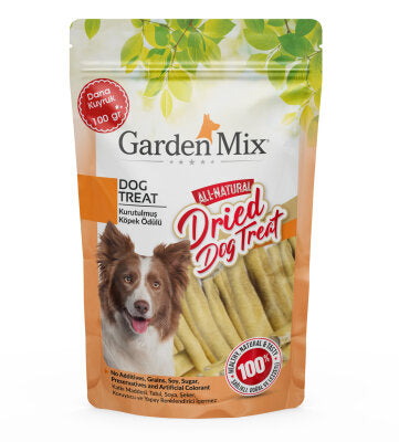 Garden Mix %100 Doğal Kurutulmuş Dana Kuyruk Köpek Ödülü (100 gr)