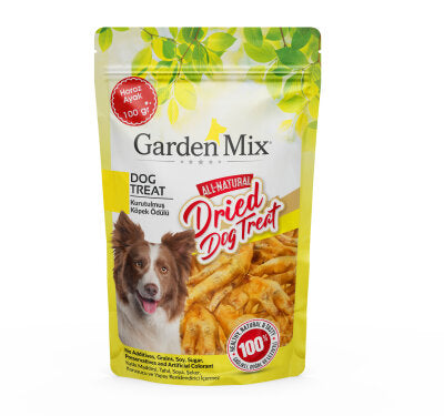 Garden Mix %100 Doğal Kurutulmuş Horoz Ayak Köpek Ödülü (100 gr)