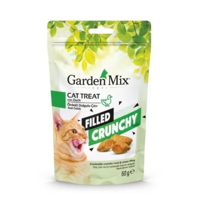 Garden Mix İçi Krema Dolgulu Ördekli Kedi Ödülü 60 gr