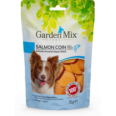 Garden Mix Fırında Kavrulmuş Somonlu Yuvarlak Köpek Ödülü 75 gr