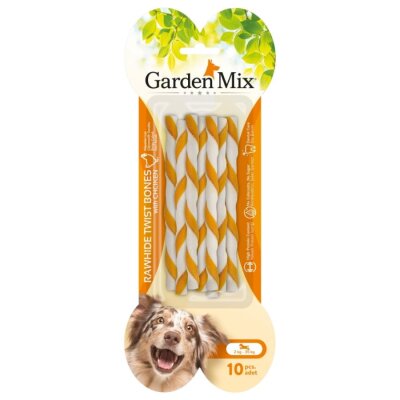 Garden Mix Tavuklu Burgu Çubuk Çiğneme Kemiği 10'lu 70 gr