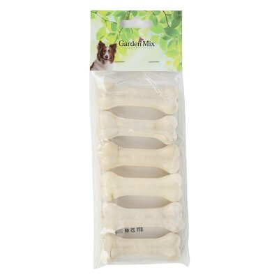 Garden Mix Sütlü Presli Deri Köpek Çiğneme Kemiği 8 cm 6'lı