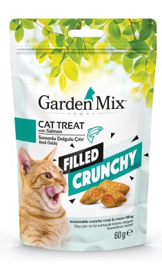 Garden Mix Somon Dolgulu Çıtır Kedi Ödülü 60 gr