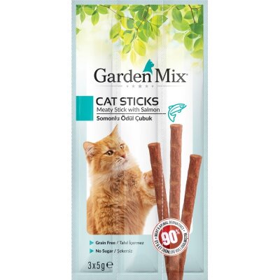 Tahılsız Somonlu Stick Kedi Ödülü 3 x 5 gr