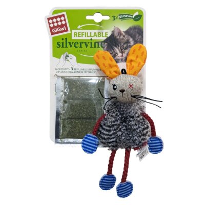 Gigwi Catnip Doldurulabilir Tavşan Peluş Kedi Oyuncağı