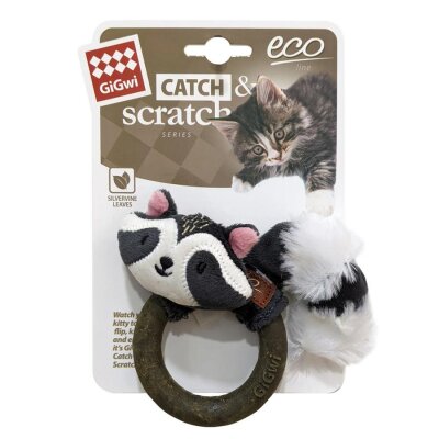 Gigwi Catnipli Rakun Peluş Kedi Oyuncağı