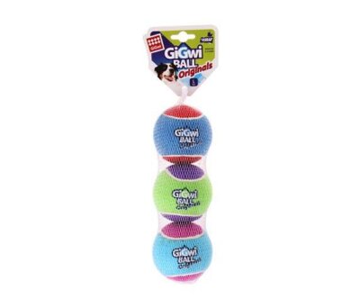 Gigwi Sesli Tenis Topu Köpek Oyuncağı 3'lü (L) 8 cm