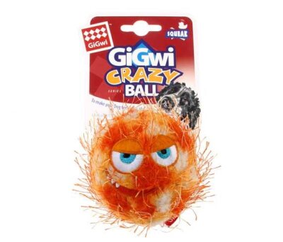 Gigwi Crazy Ball Sesli Köpek Oyun Topu 6 cm (Turuncu)