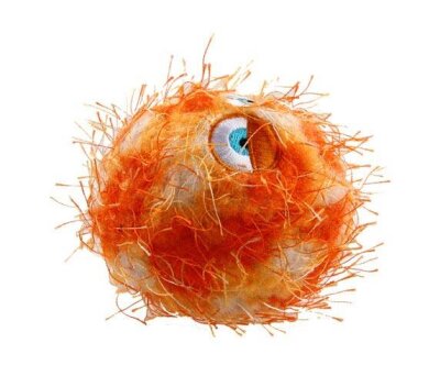 Gigwi Crazy Ball Sesli Köpek Oyun Topu 6 cm (Turuncu)