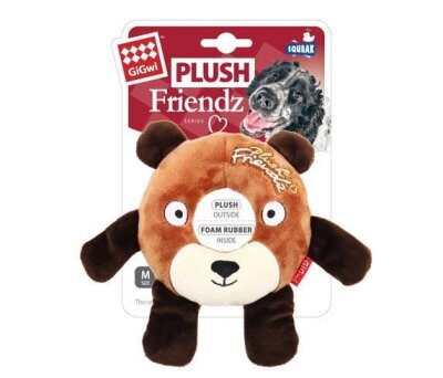 Gigwi Sesli Ayı Peluş Halka Köpek Oyuncağı (19x15 cm)