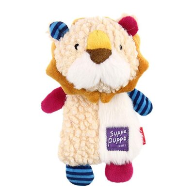 Gigwi Suppa Puppa Sesli Peluş Aslan Yavru Köpek Oyuncağı (16 cm)