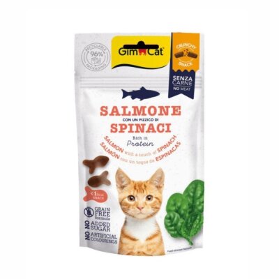 Gimcat Crunchy Tahılsız Somonlu ve Ispanaklı Kedi Ödülü 50 gr