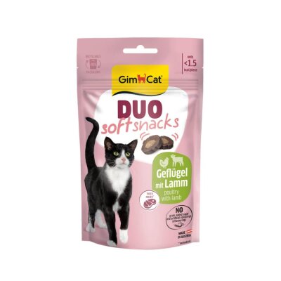 GimCat Duo Soft Kuzu Kaplamalı Kümes Hayvanlı Kedi Ödülü 50 gr