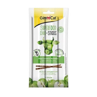 GimCat Duo Stick Sığır Etli ve Elmalı Kedi Ödül Çubuğu 3'lü 15 gr
