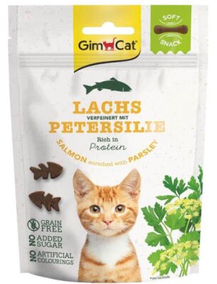 Gimcat Somonlu Maydanozlu Tahılsız Yumuşak Kedi Ödülü 60 gr