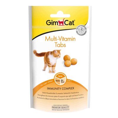 Gimcat Beta-Glukanlı Multivitamin Kedi Ödül Tableti 40 gr