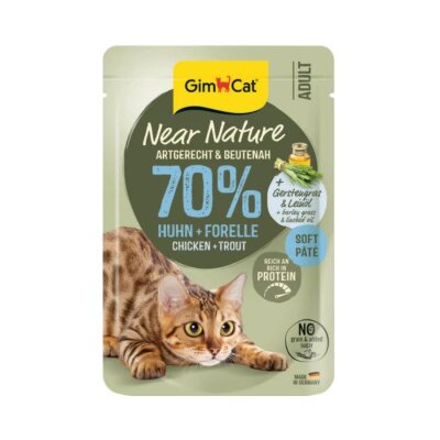 Tavuk ve Alabalıklı Tahılsız Yetişkin Kedi Konservesi, 85 gr