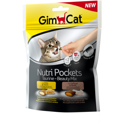 Gimcat Taurin ve Biyotin Dolgulu Çıtır Kedi Ödülü 150 gr