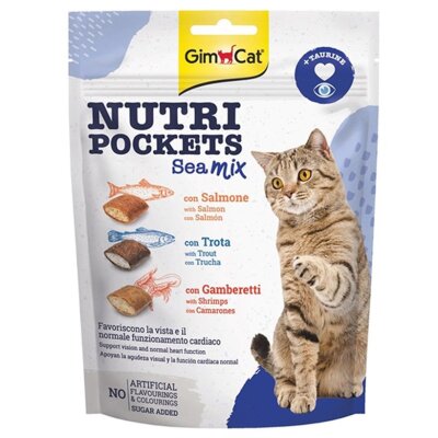 Gimcat Taurinli Çıtır Dolgulu Deniz Mahsullü Kedi Ödülü 150 gr