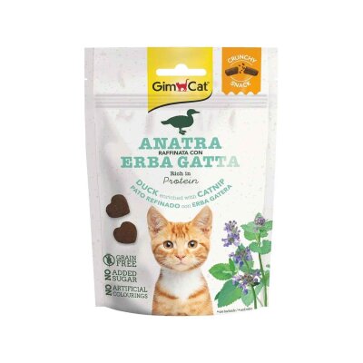 Gimcat Tahılsız Ördekli ve Catnipli Çıtır Kedi Ödülü 60 gr