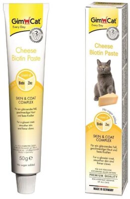 Tüy ve Cilt Sağlığı Biotinli Peynirli Kedi Macunu 50 gr