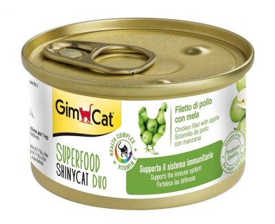 GimCat Tavuk Filetolu ve Elmalı Kedi Maması 70 gr