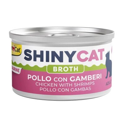 Gimcat ShinyCat Soslu Tavuk ve Karidesli Kedi Konservesi 70 gr