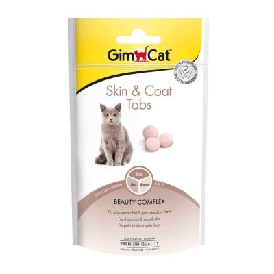 Gimcat Deri ve Tüy Sağlığı Kedi Ödül Tableti 40 gr