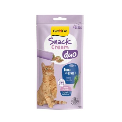GimCat Snack Cream Ton Balıklı Kedi Otlu Kedi Ödülü 6x15 gr