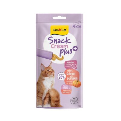 Senior Somon ve Bal Kabaklı Krema Kedi Ödülü, 6x15 gr